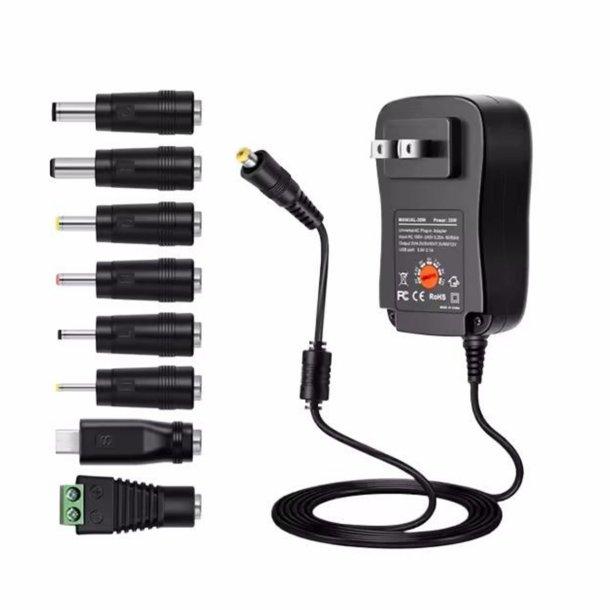 Dc Power Supply Variable - Adattatore di Alimentazione Universale 30W con