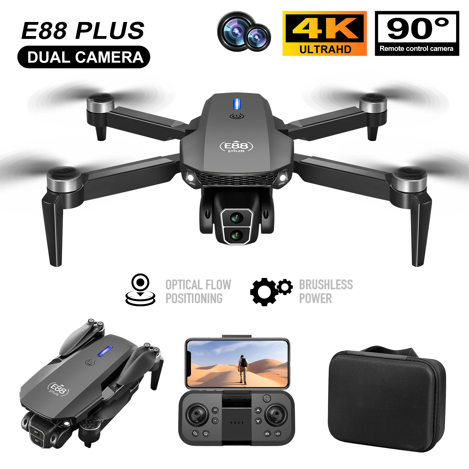 Diy Drone Electronics - Nuovo drone quadricottero E88 Plus: 90