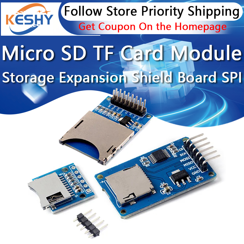 Sd Card Module Spi - Scheda di espansione archiviazione Micro SD