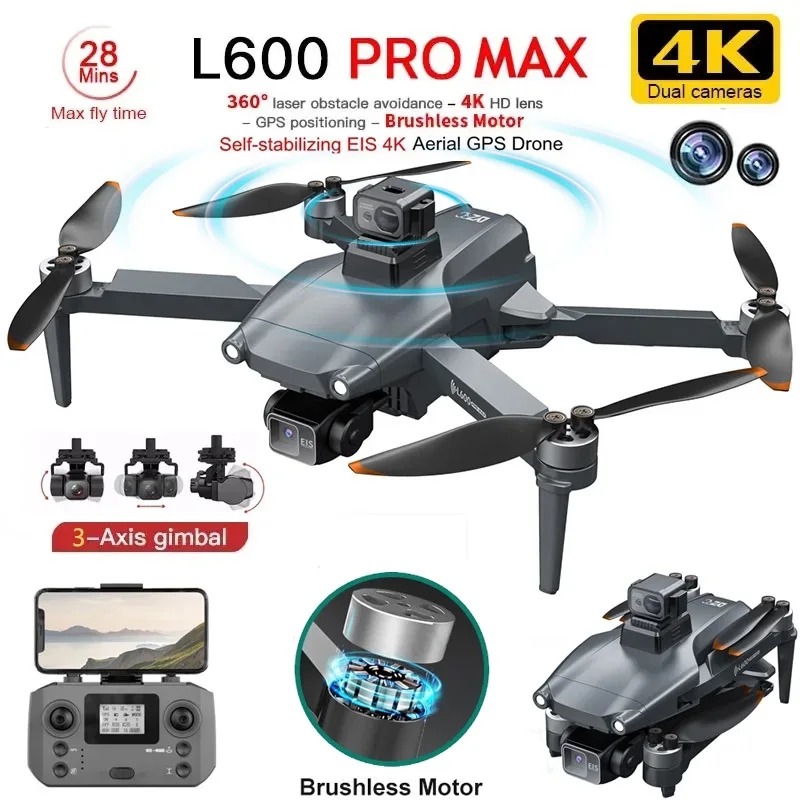 Diy Drone Electronics - L600 PRO MAX GPS Drone Professionale