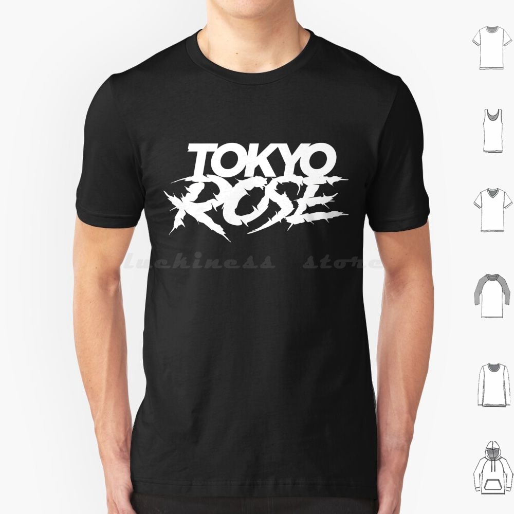 Diy Electronics Logo - T-shirt con logo Tokyo Rose bianco