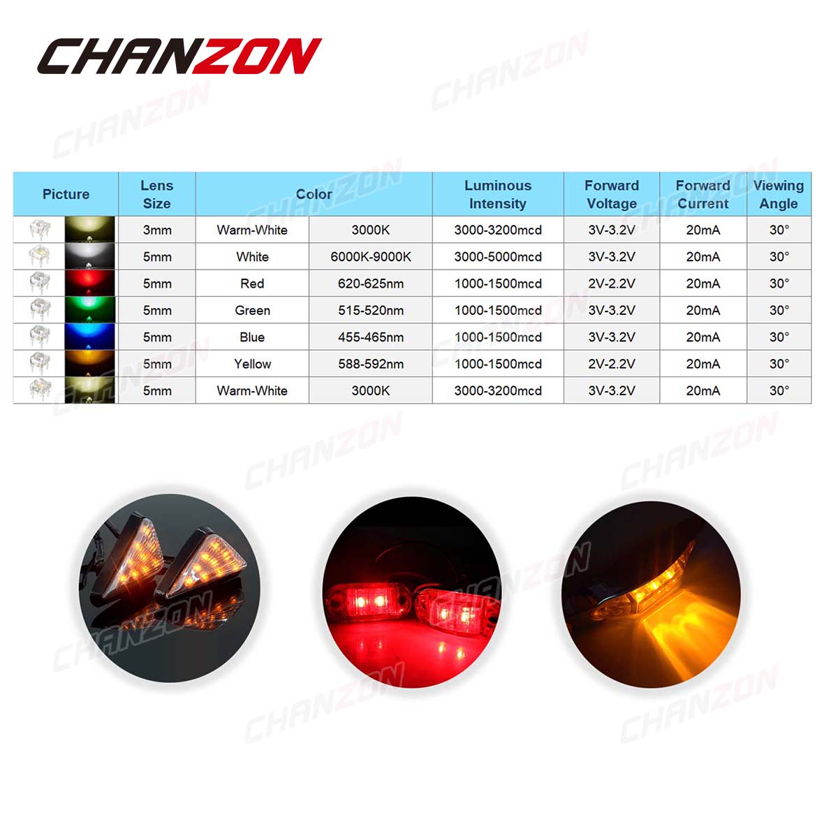 100 pz 5mm LED Piranha Diodo E - Diy Electronics Flux recensione e prezzo