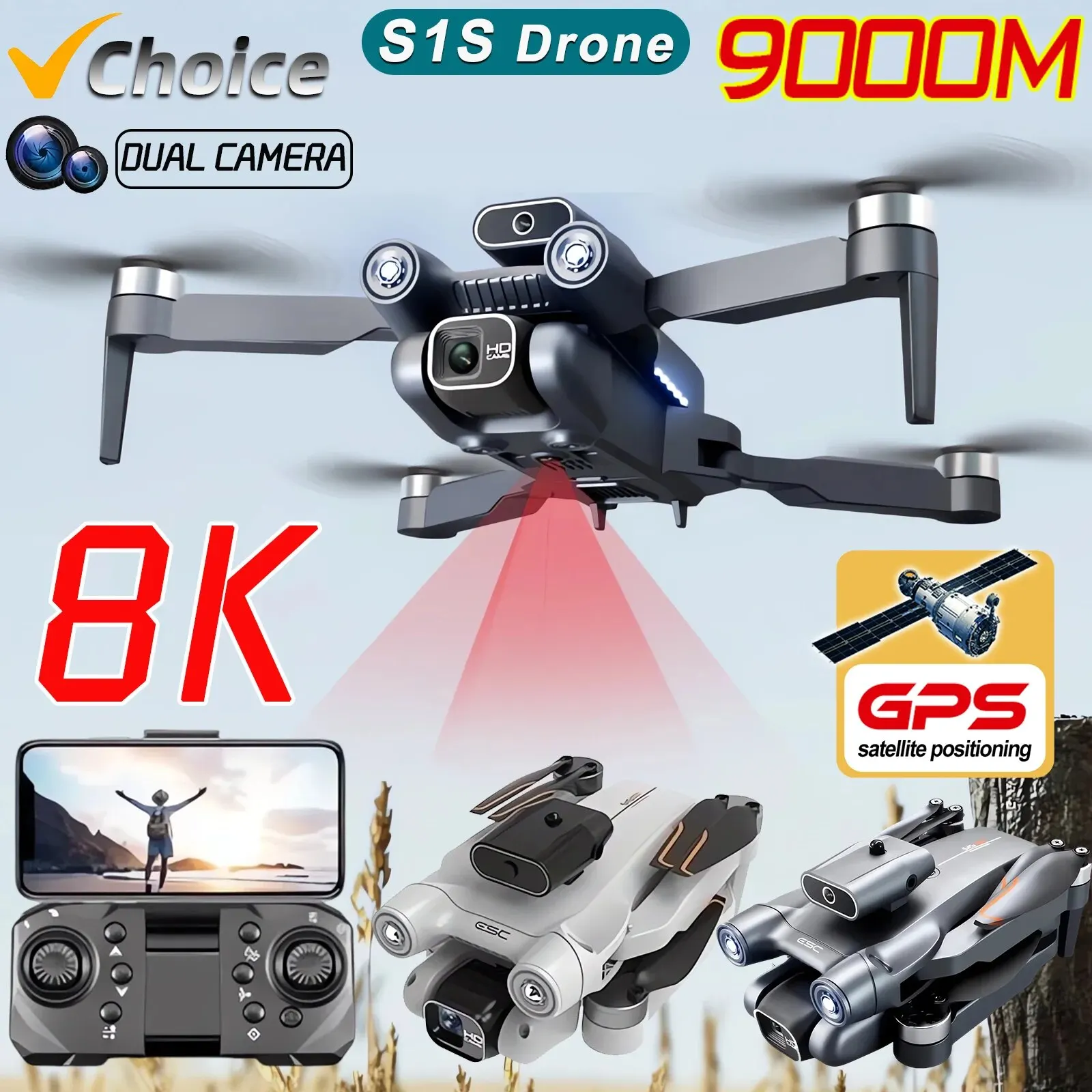 Nuovo S1S 5G GPS Drone Camera  - Diy Drone Electronics recensione e prezzo