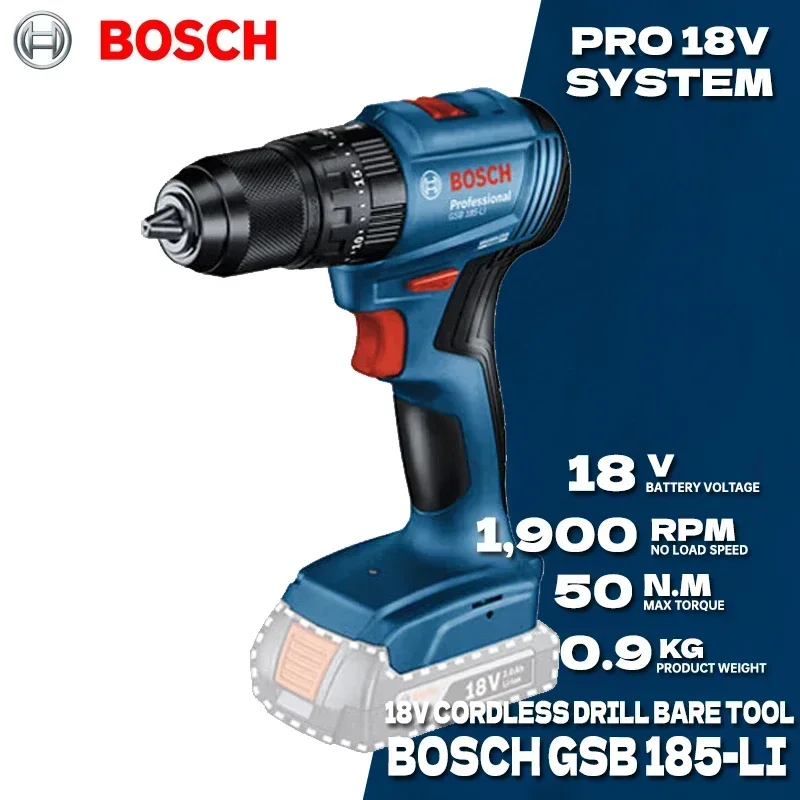 BOSCH GSB 185-LI Trapano a Per - Bosch Drill Gsb 18V recensione e prezzo